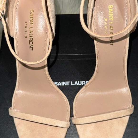 Saint Laurent Women's Cachemire/Pale Gold Sandals - Picture 1 of 8